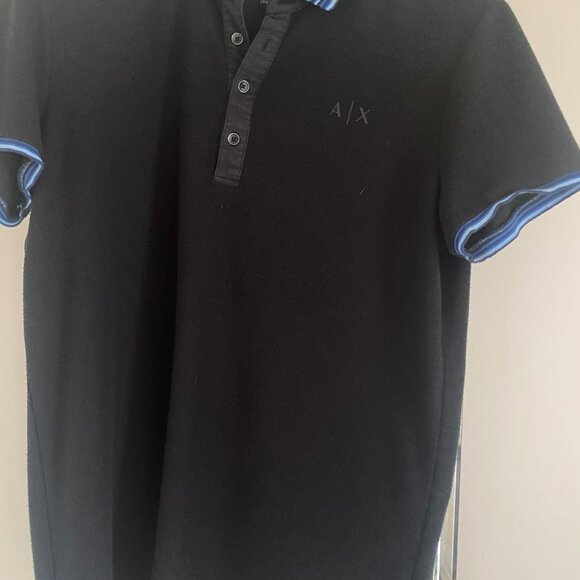 Armani Exchange polo shirt size L 100% cotton slim fit - Picture 1 of 4